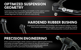 Front Upper Control Arms for 2-4 Inch Lift 21-24 F-15021-24 F-150 Raptor R and Tremor Freedom Off-Road