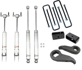 3 Inch Front and 2 Inch Rear Leveling Kit w/ Shocks 20-Present Chevrolet/GMC 2500HD/3500HD Freedom Off-Road