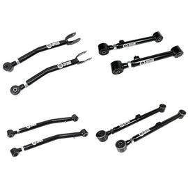 Adjustable Front Upper + Lower and Rear Upper + Lower Control Arms for 0-4.5 Inch Lift for 20-24 Jeep Gladiator JT Freedom Off-Road