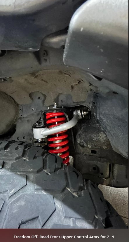 Freedom Off-Road Front Upper Control Arms for 2-4 Inch Lift Uni-Ball 01-07 Toyota Sequoia/00-06 Toyota Tundra