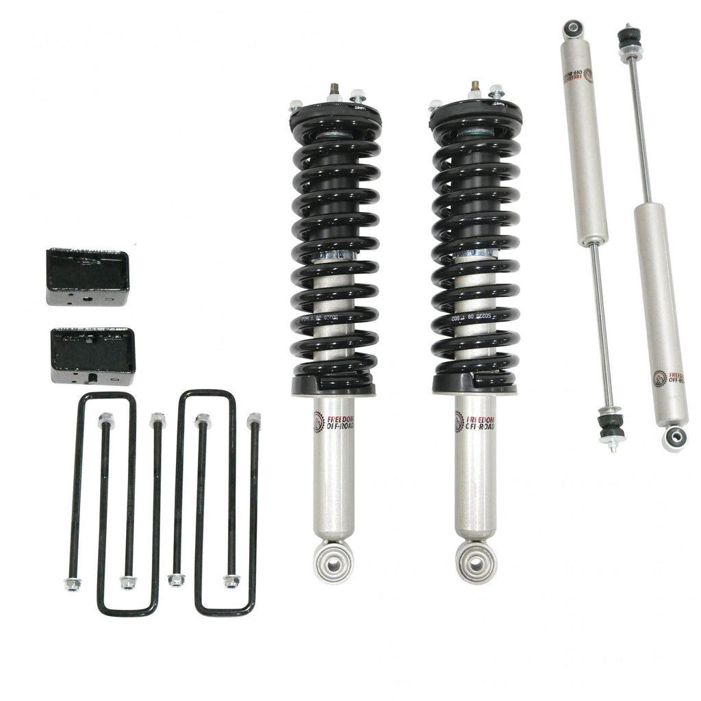 3 Inch Lift Kit Front Struts w/ Rear Blocks and Shocks 96-04 Toyota Tacoma Freedom Off-Road