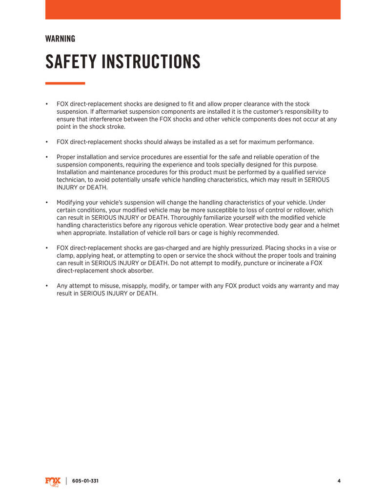 Fox 2.0 Performance Series Front Snap Ring Coil-Over | 0-2.5in Lift | 2021 - 2025 Ford F150 4x4 4wd