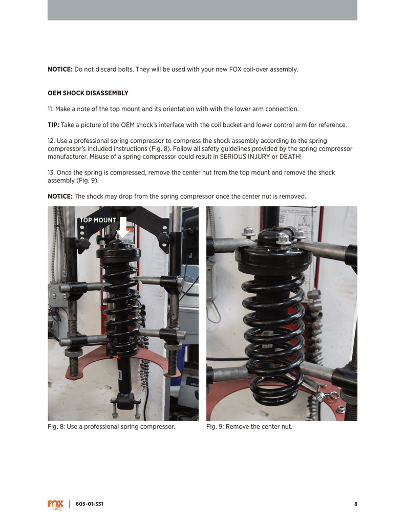 Fox 2.0 Performance Series Front Snap Ring Coil-Over | 0-2.5in Lift | 2021 - 2025 Ford F150 4x4 4wd