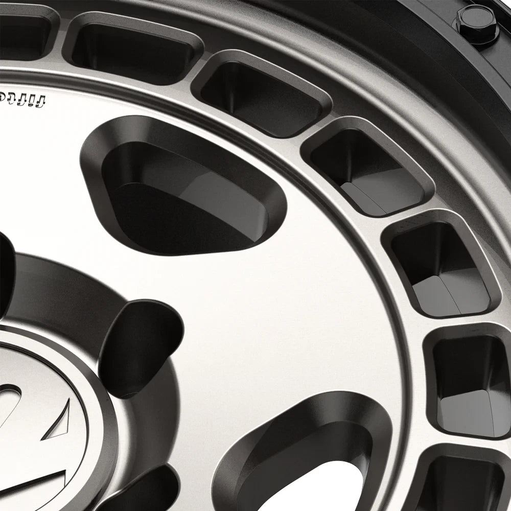 quince52 Turbomac HD 17x8.5 6x139.7 0mm ET 106.2mm Rueda negra de asfalto con orificio central