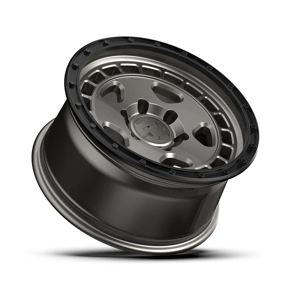 quince52 Turbomac HD 17x8.5 6x139.7 0mm ET 106.2mm Rueda negra de asfalto con orificio central