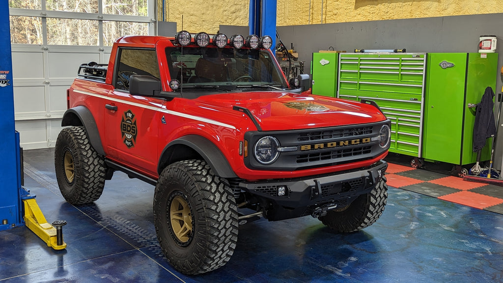 Zone 2in. Suspension Lift Kit | ZONF1221 | 2021 - 2024 Ford Bronco with factory yellow Bilstein Shocks