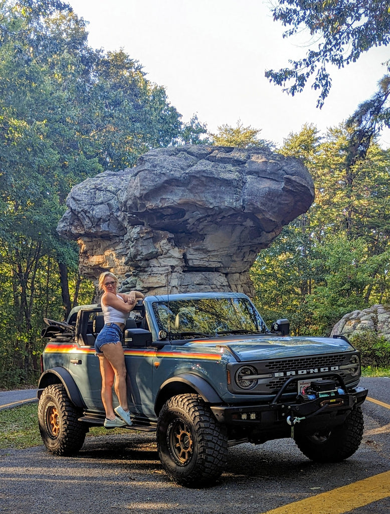 Zone 2in. Suspension Lift Kit | ZONF1221 | 2021 - 2024 Ford Bronco with factory yellow Bilstein Shocks