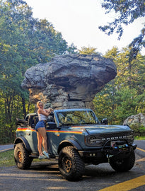 Zone 2in. Suspension Lift Kit | ZONF1221 | 2021 - 2024 Ford Bronco with factory yellow Bilstein Shocks