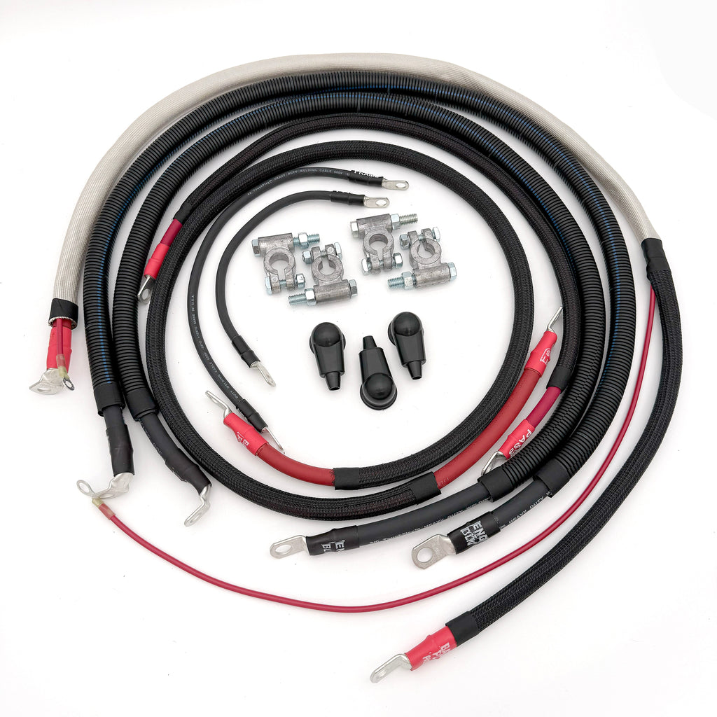 Big 7 Battery Cable Kit 1999 - 2003 Ford Superduty F250 / F350 Powerstroke 7.3 Diesel