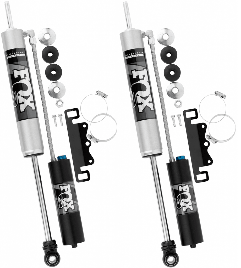 Fox Performance Series 2.0 Remote Reservoir Front Shock Set w/ CD Adjuster | 985-26-161 | 2017 - 2024 Ford Superduty F250 F350 | 0-1.5in. Lift
