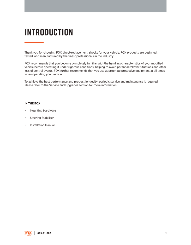 Fox Factory Race Series 2.0 ATS Steering Stabilizer | 983-02-145 | 2007 - 2018 Jeep Wrangler JK JKU | 1-3/8in. Tie Rod Clamp