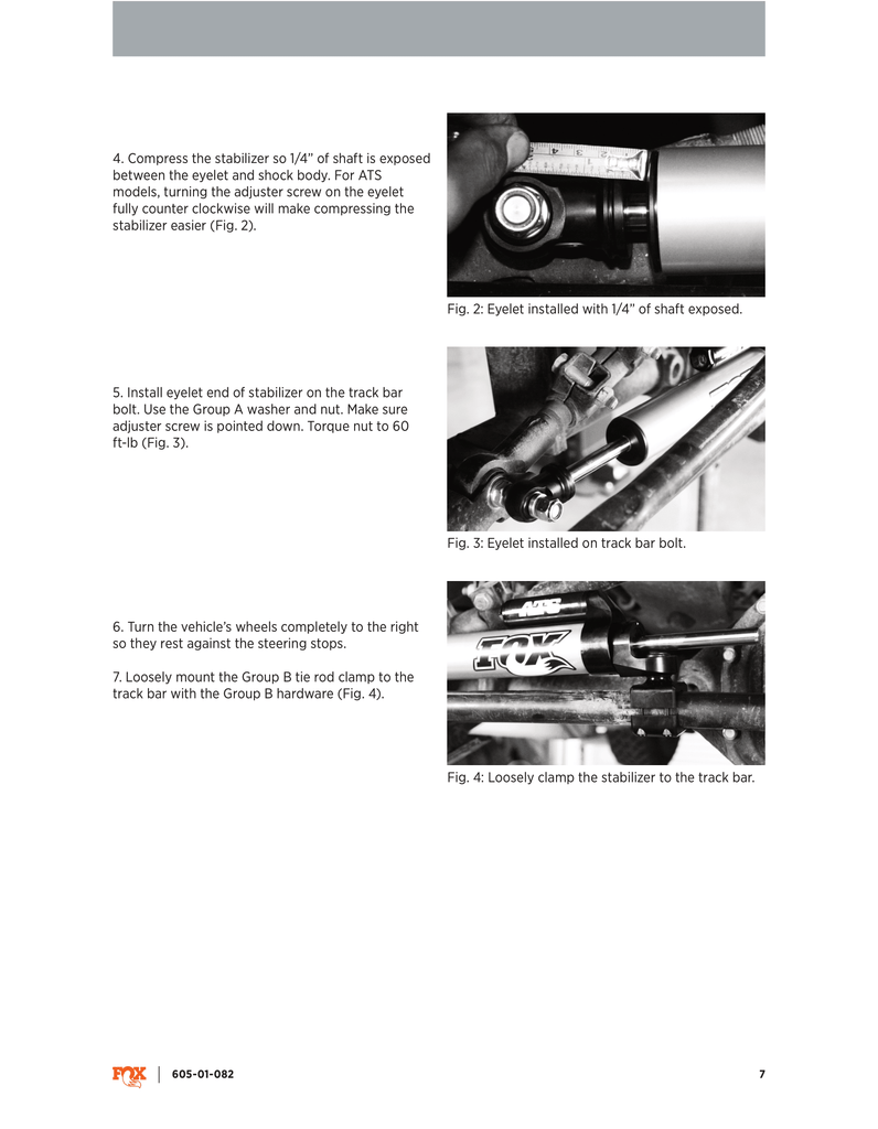 Fox Factory Race Series 2.0 ATS Steering Stabilizer | 983-02-145 | 2007 - 2018 Jeep Wrangler JK JKU | 1-3/8in. Tie Rod Clamp