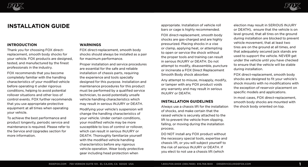 FOX 2.0" PERFORMANCE SERIES REMOTE RESERVOIR SHOCKS | 985-24-115 | 2007 - 2021 TOYOTA TUNDRA | REAR 0"-1.5" LIFT