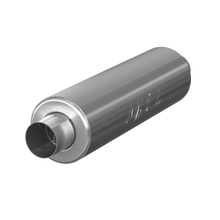 Cargar imagen en el visor de la galería, 3 Inch Exhaust Pipe ID Inlet/Outlet 26 Inch Single Chambered Muffler Aluminized Steel MBRP