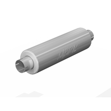 Load image into Gallery viewer, 3 Inch Exhaust Pipe ID Inlet/Outlet 26 Inch Single Muffler Mild Tone T409 Stainless Steel MBRP