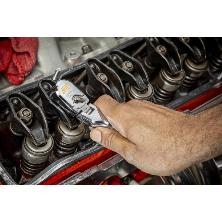 Gearwrench 4 Piece 1/4", 3/8", & 1/2" Drive 120-Tooth Flex Head Teardrop Ratchet Set | 81230XP