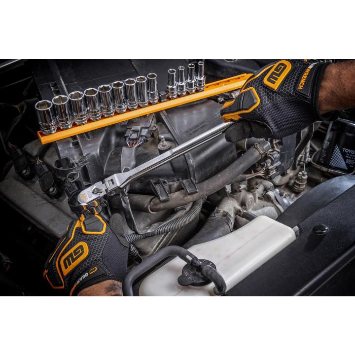 Gearwrench 4 Piece 1/4", 3/8", & 1/2" Drive 120-Tooth Flex Head Teardrop Ratchet Set | 81230XP