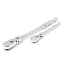 Cargar imagen en el visor de la galería, Gearwrench 2 Pce 1/4 &amp; 3/8 Drive 90-Tooth 180° Flex Head Ratchet Set | 81216T