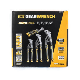 Gearwrench 4 Pce PITBULL Auto-Bite Tongue & Groove Dual Material Pliers | 82594C