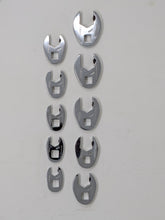 Cargar imagen en el visor de la galería, Gearwrench 10 Piece 3/8" Drive Metric Crowfoot Wrench Set | 89119