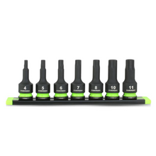 Cargar imagen en el visor de la galería, Gripedge RPT Impact Hex Driver Set - 7Pc 3/8’’ Drive Short Metric | IHBM7S
