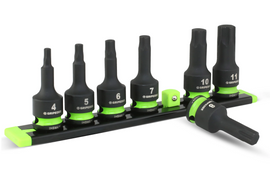 Gripedge RPT Impact Hex Driver Set - 7Pc 3/8’’ Drive Short Metric | IHBM7S