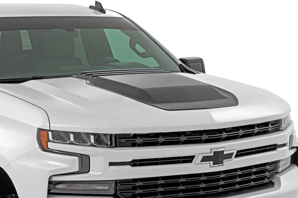 Hood Scoop GAN Silver Ice Metallic Chevy Silverado 1500 2WD/4WD (19-26) Rough Country