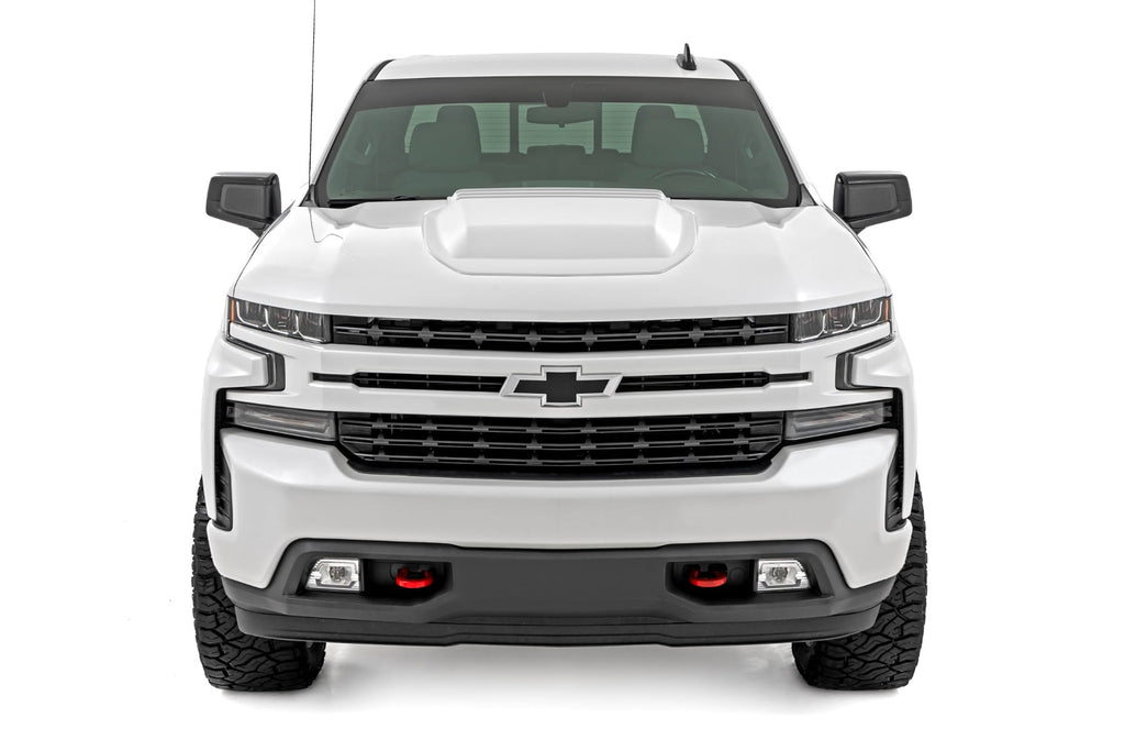 Hood Scoop GAZ Summit White Chevy Silverado 1500 2WD/4WD (2019-2026) Rough Country