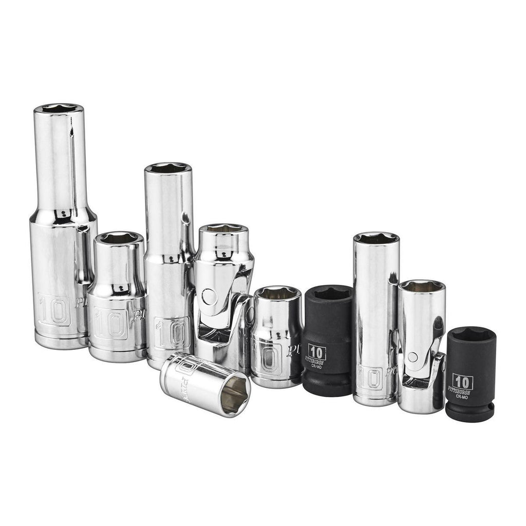 Pittsburgh 10mm Essential Socket Set | 10 Pieces | 58957