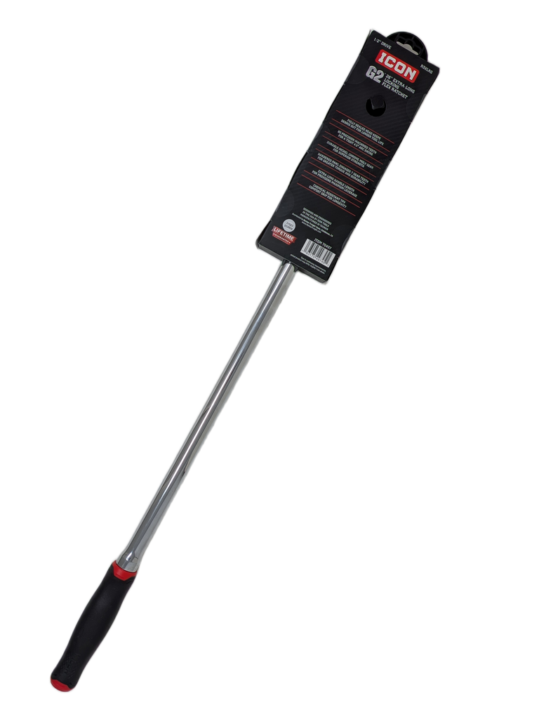 ICON G2 1/2 in. Drive, 26 in. Extra-Long Locking Flex Head Ratchet with Comfort Grip  R3XLKG | 70437