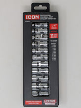 Cargar imagen en el visor de la galería, ICON Professional Universal Joint Metric Shallow Socket Set, 11 Piece | S1UM11 | 70298