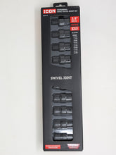 Cargar imagen en el visor de la galería, Icon Professional Impact Swivel Metric Socket Set 3/8in. Drive | I2UM-10 | 59747