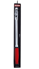 Cargar imagen en el visor de la galería, ICON 3/8 in. Drive Professional 90 Tooth Long Reach Flex Head Ratchet w/ Comfort Grip | R2LFG | 58590