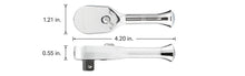 Cargar imagen en el visor de la galería, ICON G2 3/8 in. Drive Professional 80 Tooth 4-1/5in. Stubby Ratchet | R2ST | 70458