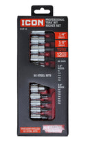 Load image into Gallery viewer, Icon Professional 12 Piece Torx Bit Socket Set T8 - T55 | S12T-12 | 59753