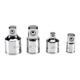 Icon Professional Socket Adapter Set 4 Piece Chrome Moly Steel | A123US-4 | 57324