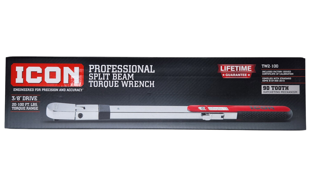 ICON 3/8 in. Drive 20-100 ft. lb. Professional Split Beam Torque Wrench | TW2-100 | 59108