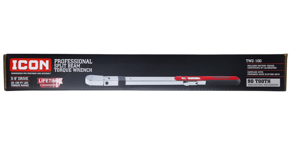 ICON 3/8 in. Drive 20-100 ft. lb. Professional Split Beam Torque Wrench | TW2-100 | 59108