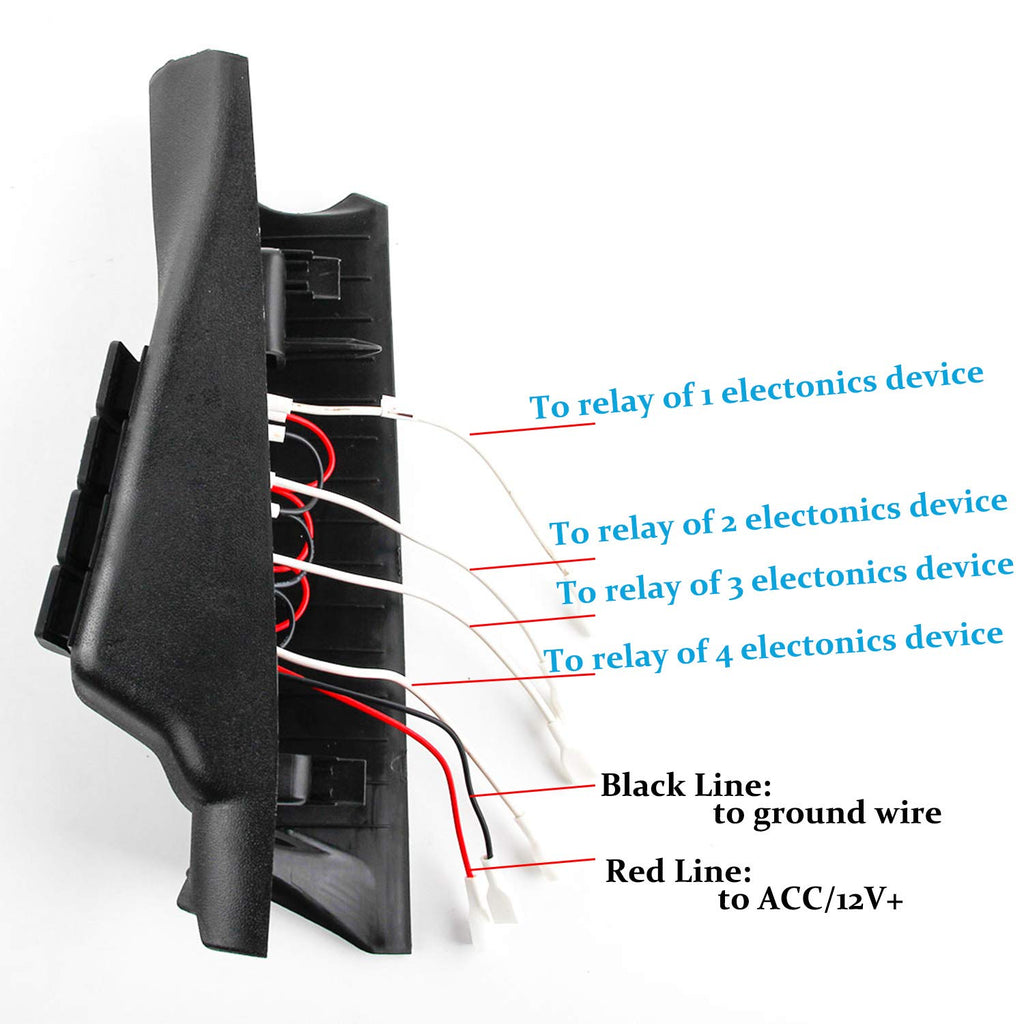 A-Pillar Switch Panel with Switches | J111790 | 2007 - 2018 Jeep Wrangler JK JKU