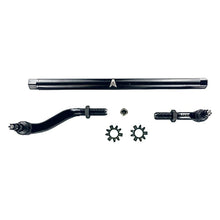 Cargar imagen en el visor de la galería, Apex Chassis Heavy Duty 2.5 Ton Flipped Drag Link Assembly in Steel Fits: 19-22 Jeep Gladiator JT 18-22 Jeep Wrangler JL/JLU . Note: This FLIP kit fits Dana 44 &amp; Dana 30 axles with a lift exceeding 4.5 inches. Requires drilling the knuckle.