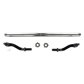 Apex Chassis Heavy Duty 2.5 Ton Tie Rod Assembly in Polished Aluminum Fits: 19-22 Jeep Gladiator JT 18-22 Jeep Wrangler JL/JLU Rubicon Mohave Sahara Sport. Note: This kit fits a Dana 44 axle.
