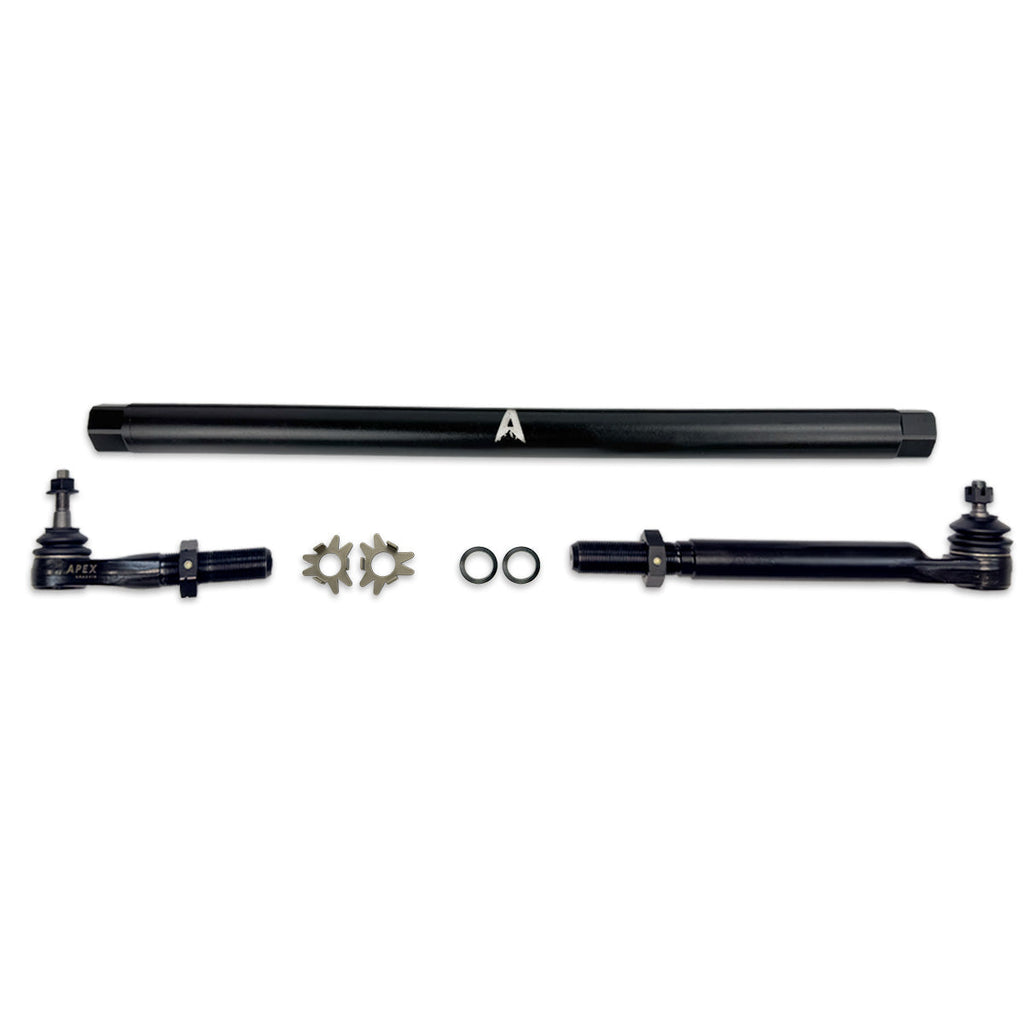 Heavy Duty DOM Steel Drag Link Assembly Fits: 14-24 Ram 2500/3500 Apex Chassis