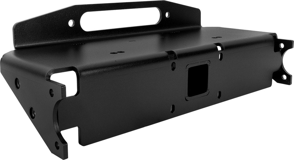 Suzuki Samurai Front Bumper Winch Base Plate Black Powder Coat 0-1 Inch Body Lift Low Range Offroad