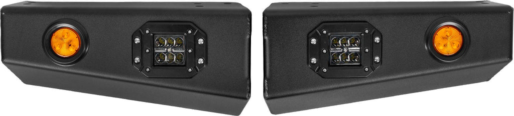 Suzuki Samurai Front Bumper Accessories - Black Powder Coat Long Ends Low Range Offroad