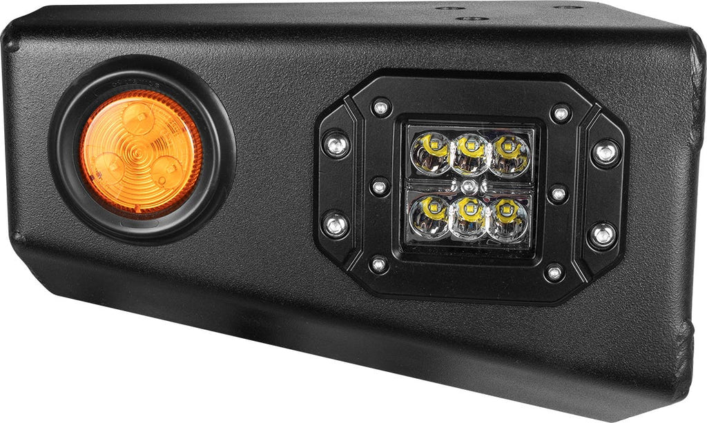 Suzuki Samurai Front Bumper Accessories - Black Powder Coat Short Ends Low Range Offroad