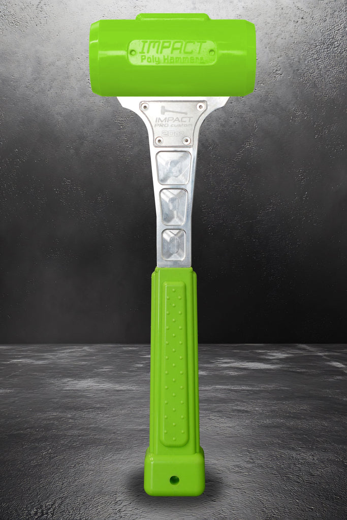Impact Poly Hammers 20 oz Custom Lime Polyurethane Dead Blow Hammer
