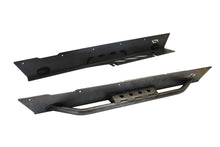 Cargar imagen en el visor de la galería, Jeep TJ Unlimited Rocker Guards Between Facotry Flares 04-06 Wrangler TJ Unlimited Bare Steel Motobilt