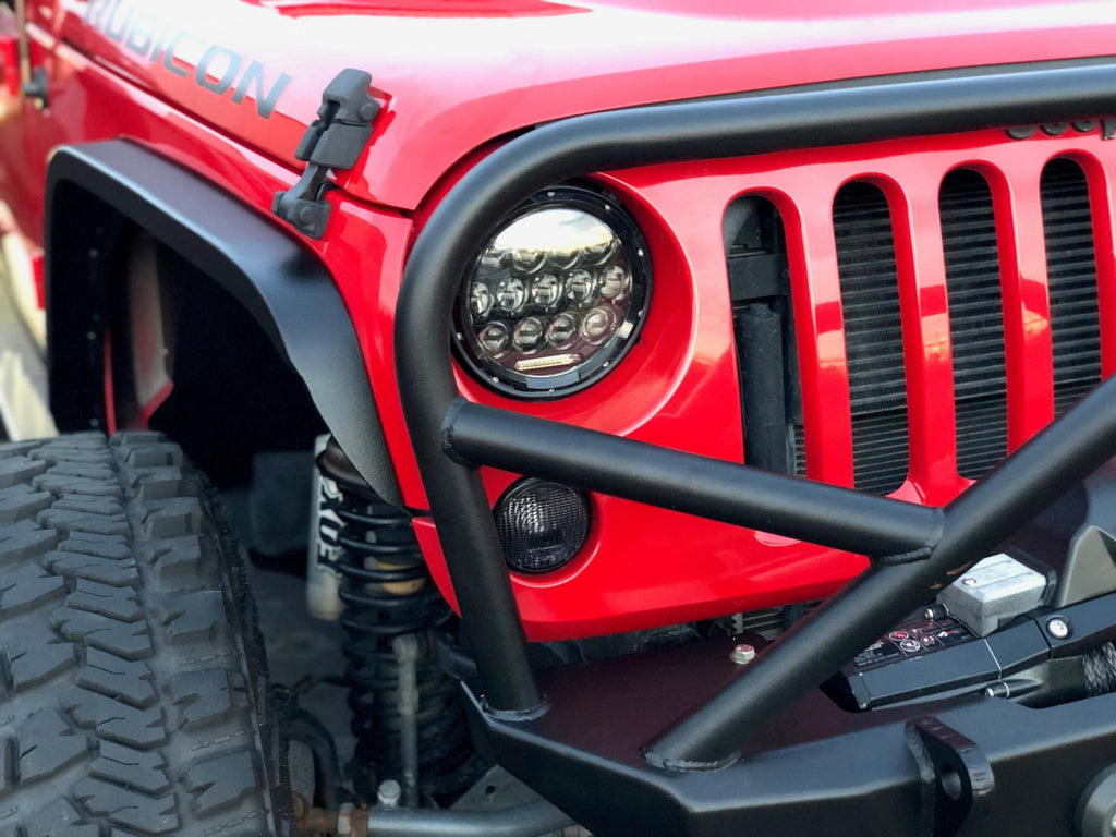 Aluminum Crusher 2 Inch Front Fenders for Jeep JK / JKU Motobilt