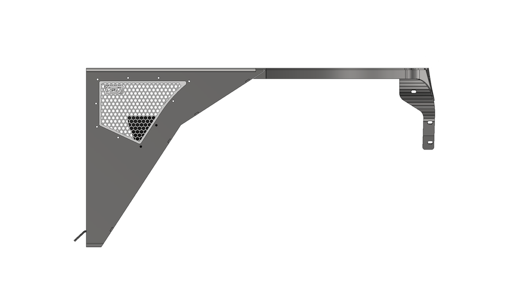 Aluminium Highline Front Fenders 0 Inch Flare for Jeep TJ/LJ Motobilt