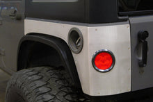 Cargar imagen en el visor de la galería, Jeep JK Steel Rear Corner Armor w/ Round Tail Light Holes for 07-18 Wrangler JK Unlimited Motobilt
